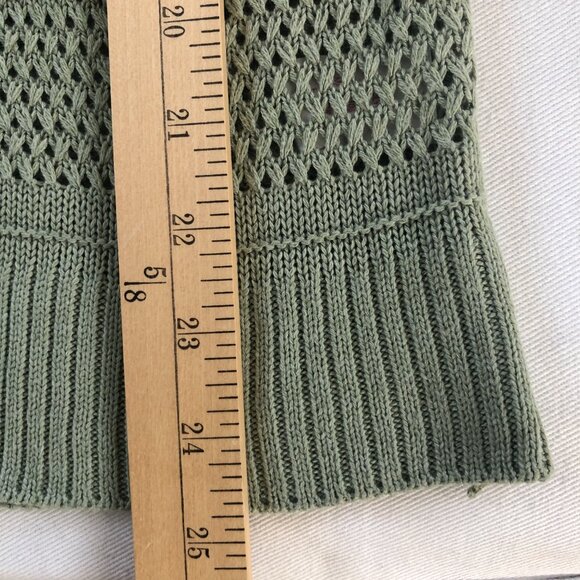 Vintage Womens Open Cardigan Knit Sweater Hoodie Medium - Picture 7 of 8